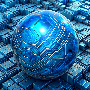 global blue circuit board  background