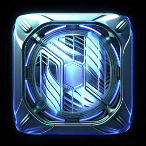 cyber scifi air vent transparent glass 