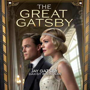 The Great Gatsby, two-disc special edition DVD cover. Art Deco inspired imagery with Jay Gatsby and Daisy Buchanan in formal attire. Luxurious background and text detailing special features and release info.