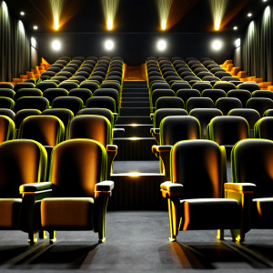 layout of seats in the theater hall