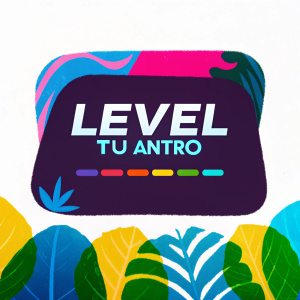 Modern and sleek logo for a nightclub. The name 'Level Tu Antro' in bold, white font on a black background.