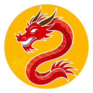 red dragon icon for videogame