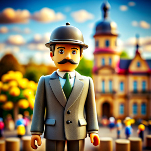 Thomas mann German writer as a playmobil