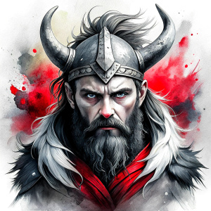 vikings perfect realistic art, high-definition, high-definition grey and black, white background 