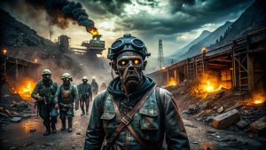 one zombe Minerals dangerous realistically dark post-apocalypse fantastic cyber