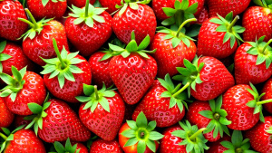 delicious strawberries background