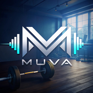 "MUVA"  Fitness Brand logo 