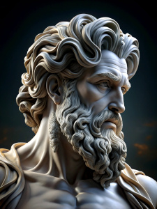 landscape nature garden hercules statue Male beard strong 