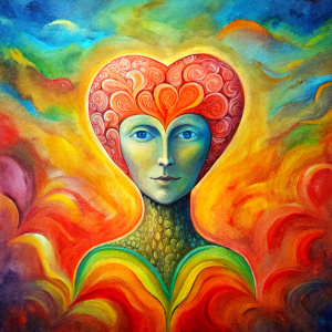 ego, juicio, cerebro mean beautiful spiritual colored art