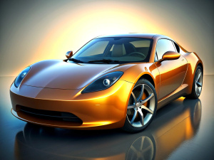  
Electric luxurious sport car