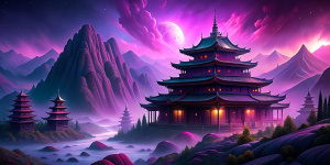 business of China and Russia, purple color, pink color