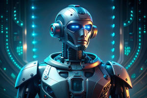 Robô ai automação inteligência artificial ai - Recraft