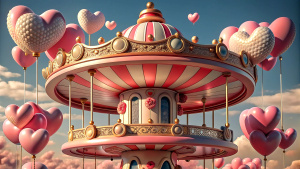 pink carousel