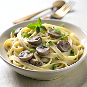 pasta with mushroom sauce