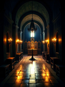 dark room for ortodox pray