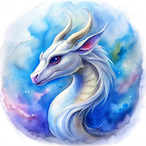 white dragon icon for videogame