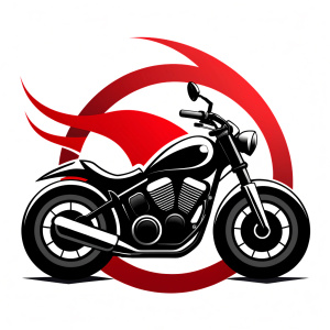 motorcycle biker tattoo design - perfect realistic art - high-definition - grey and black - white background 