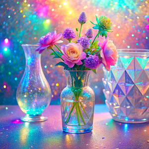 close glass effect bedroom flowers  ultra intense crystal effect glitter light color pastel sunset   Photoshop Photo Manipulations  Holographic liquid Patent Spandex Vinyl   Dreamscape     very much glitter sparkly fantasized glam Sprinkle Shimmering Bioluminescent fairytale masterpiece  Magical   Shimmering   Ultra iridescence UV Glow Rainbow