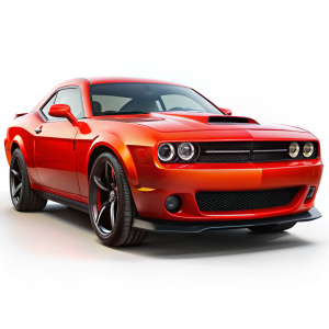 Dodge Challenger Demon Srt  isolated on white background

