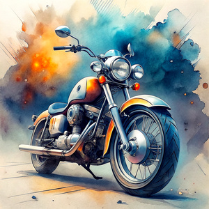 Craft a mesmerizing vector illustration portraying harley davidson motocycle. Aim for high quality, utilizing 4k resolution, and adopt a cartoon-style approach. The design should pop on a white background, delivering a unique and captivating vector T-shirt illustration.