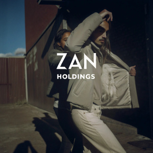 Photorealistic image of Zan Holdings logo. Vibrant colors, digital art style, abstract design