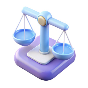 digital law 3d icon