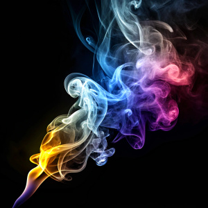 smokes,clean background,black background,best image, high quality.