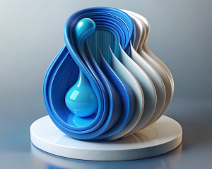 a concept professinal one that encapsulates the meaning of 3D design, from mechanics to design and it must be modern and fluid