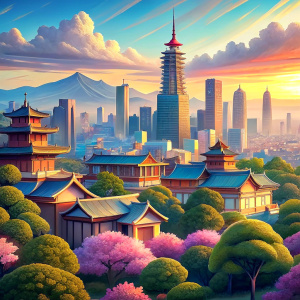 anime background city