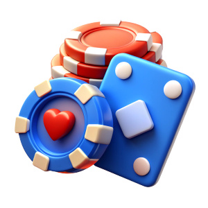 casual icon Playing cards and casino chips