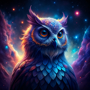 Dare to know, the cosmic owl whispers, leading us through the nebulae of our own curiosity, into the vast expanse of wisdom that lies beyond the stars.