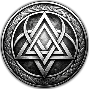 nordic symbol Odins-Knoten oder das Valknut Symbol