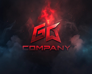 a screensaver with the inscription of the gaming companies
on the YouTube channel in the style of games
with a smoky background