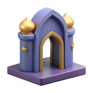 Islamic portal in 3D form