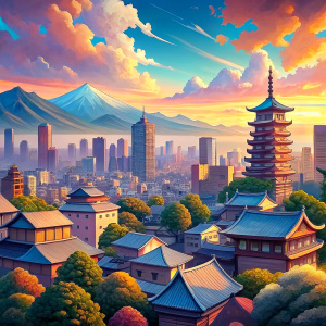 anime background city