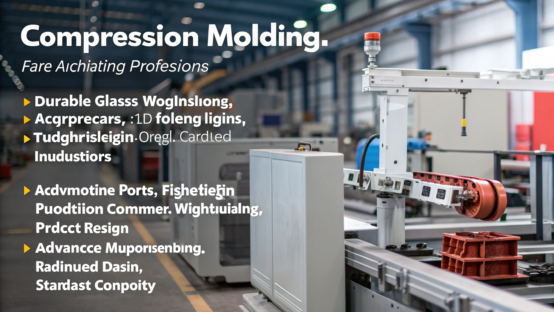 Compression molding for durable, lightweight parts in automotive and aerospace industries