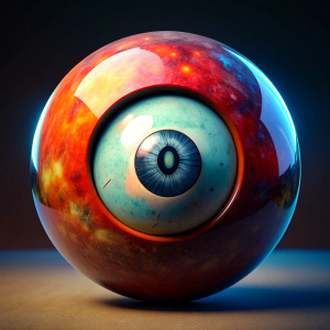 ultra realistic eye shaped billiard ball number10