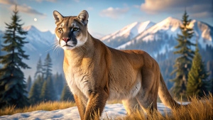 Create a 8k resolution  Cougar from Red Dead Redemption 2