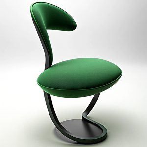 garden outdoor chair inspired algae in mix of minimalistic and bauhaus style 