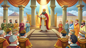 Judgment of King Solomon of Israel, cartoon