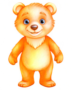 Young Ours standing tall with playful innocence
