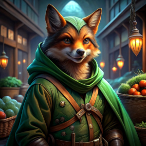 robin hood fox stolen the supermarket