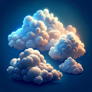 2d  light clouds in isometry for game map on neutral backgrounds