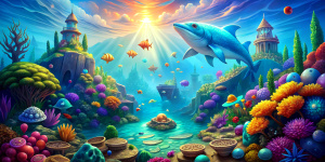 ocean world gamble style wallpaper background