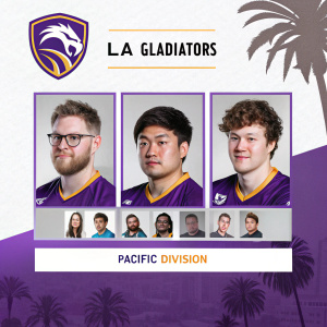 Official team roster of the LA Gladiators, a professional Overwatch eSports team competing in the Pacific Division of the Overwatch League.
