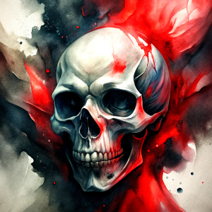 skull island tattoo design - perfect realistic art - high-definition - grey and black - white background 