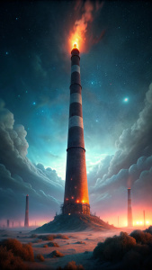 The world's tallest smokestack is located in Kazakhstan.