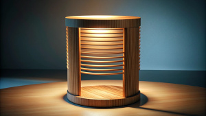 wooden simple room light