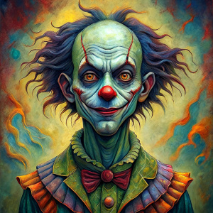 a haggard clown 