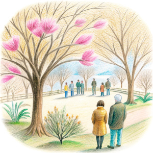 people wait  spring is coming 